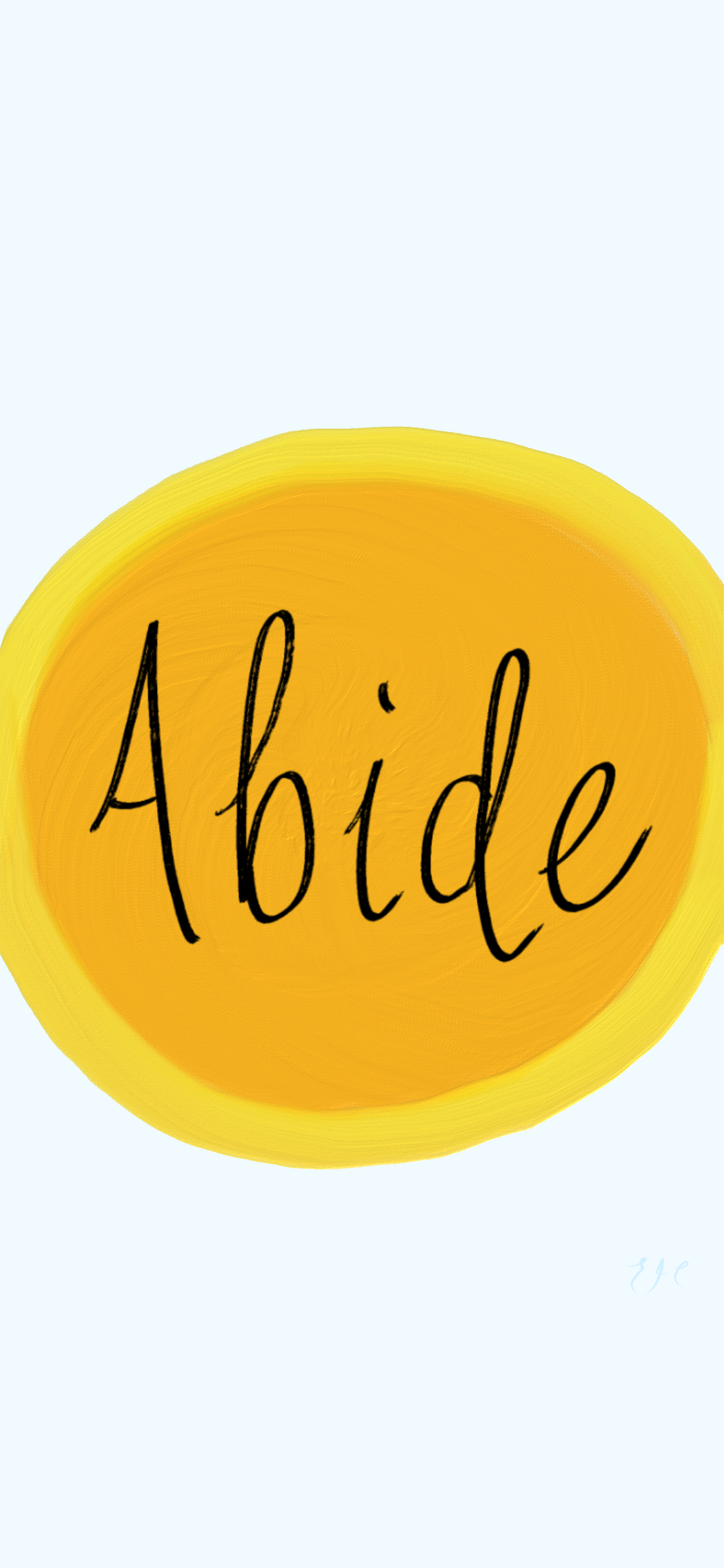 Abide yellow and blue free phone background EJC