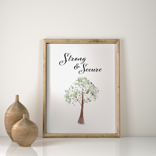 Strong and Secure Art Print